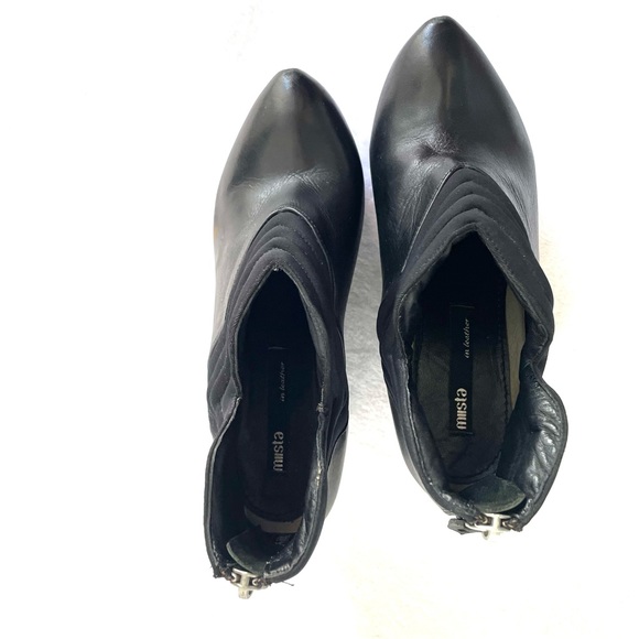 Miista Black Platform / Wedge Booties size 5 - Picture 5 of 7